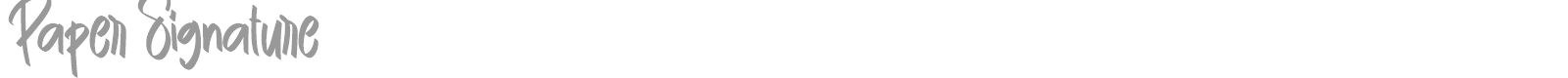 Paper Signature font preview